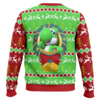 Hooktab Yoshi Mario Bros Ugly Christmas Sweater