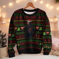 Hooktab "You Are Breathtaking" Keanu Reeves Meme Ugly Christmas Sweater