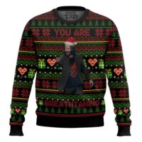 Hooktab "You Are Breathtaking" Keanu Reeves Meme Ugly Christmas Sweater