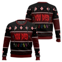 Hooktab You Died Resident Evil Ugly Christmas Sweater