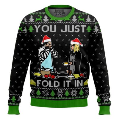 You Just Fold It In Meme Ugly Christmas Sweater