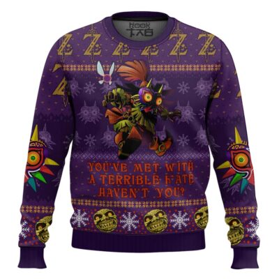 You Met With A Terrible Fate Zelda Ugly Christmas Sweater