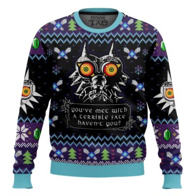 You Met With A Terrible Fate Zelda Ugly Christmas Sweater