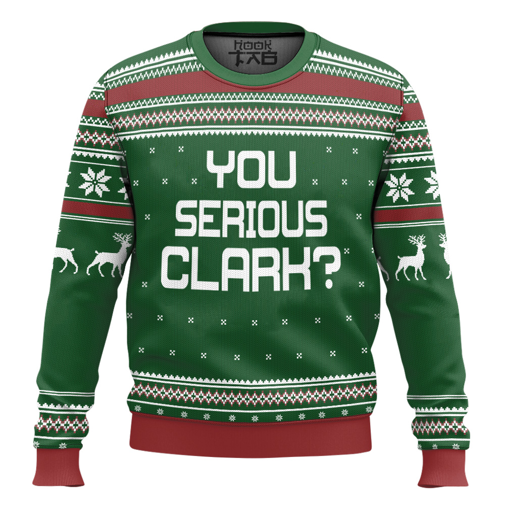 Hooktab You Serious Clark National Lampoons Christmas Vacation Ugly Christmas Sweater Hooktab You Serious Clark National Lampoons Christmas Vacation Ugly Christmas Sweater