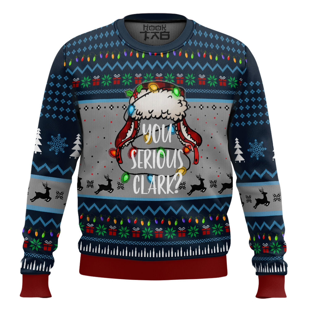 Hooktab You Serious Clark National Xmas Lampoon’s Vacation Ugly Christmas Sweater Hooktab You Serious Clark National Xmas Lampoon’s Vacation Ugly Christmas Sweater