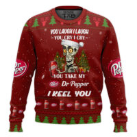 Hooktab You Take My Dr Pepper I Keel You Ugly Christmas Sweater