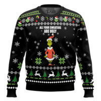 Hooktab Your Sweaters Are Ugly The Grinch Ugly Christmas Sweater