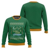 Hooktab Zelda Make It Rain Ugly Christmas Sweater