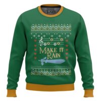 Hooktab Zelda Make It Rain Ugly Christmas Sweater