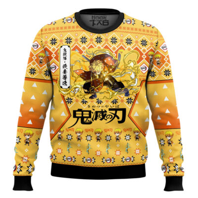 Zenitsu Agatsuma Ugly Christmas Sweater