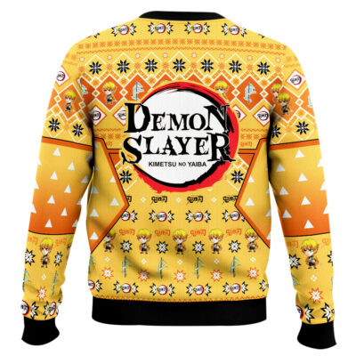 Hooktab Zenitsu Agatsuma Ugly Christmas Sweater