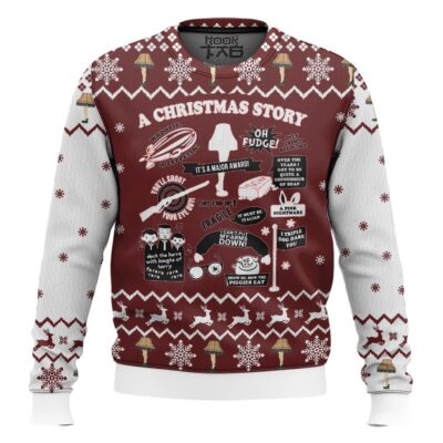 Zeppelin Leg Lamp A Christmas Story Ugly Christmas Sweater