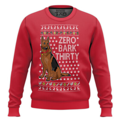 Zero Bark Thirty Dog Lover Ugly Christmas Sweater