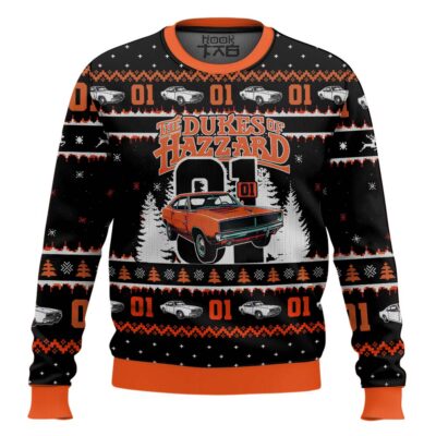 Zero One The Duke Of Hazzard Ugly Christmas Sweater