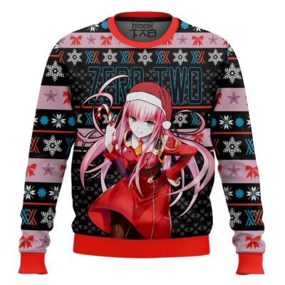 Zero Two Darling In The Franxx Ugly Christmas Sweater