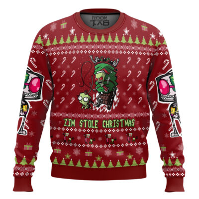 Zim Stole Christmas Invader Zim Ugly Christmas Sweater