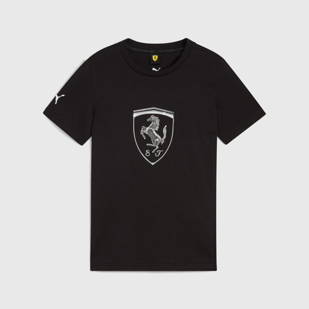 Kids PUMA LS Race Tonal Shield T-shirt