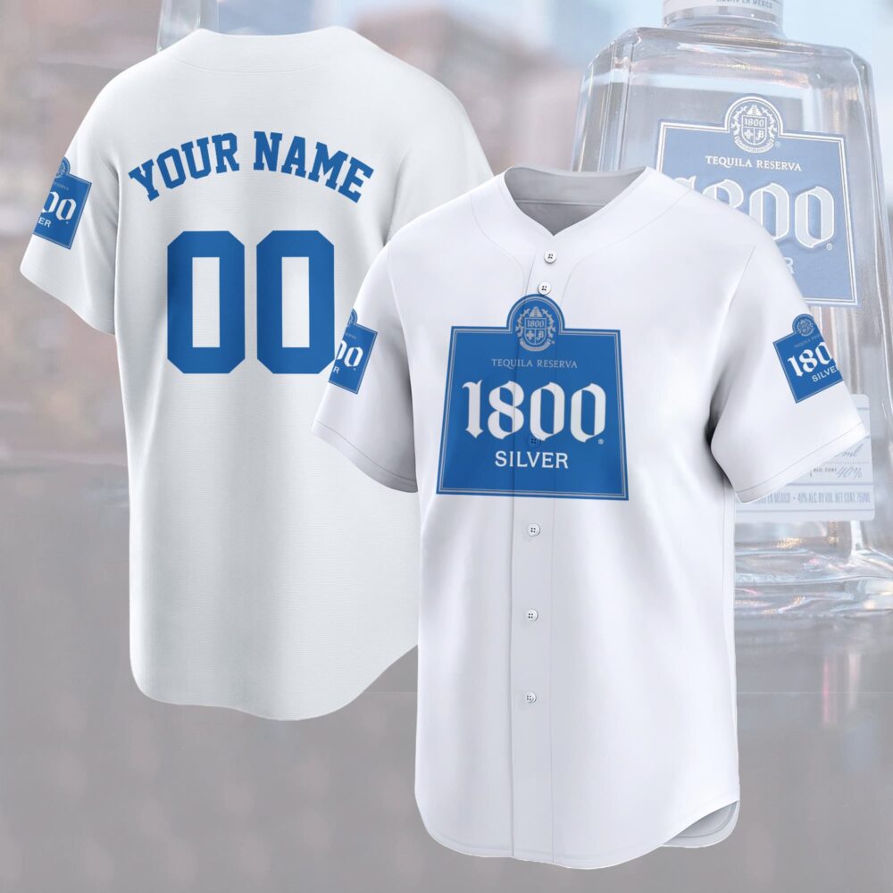 Personalized 1800 Tequila Baseball Jersey Personalized 1800 Tequila Baseball Jersey
