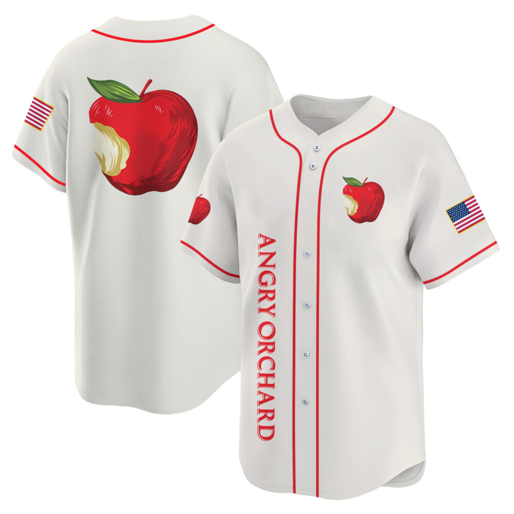 Personalized Angry Orchard USA Flag Baseball Jersey Personalized Angry Orchard USA Flag Baseball Jersey