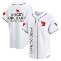 Personalized Angry Orchard White Baseball Jersey
