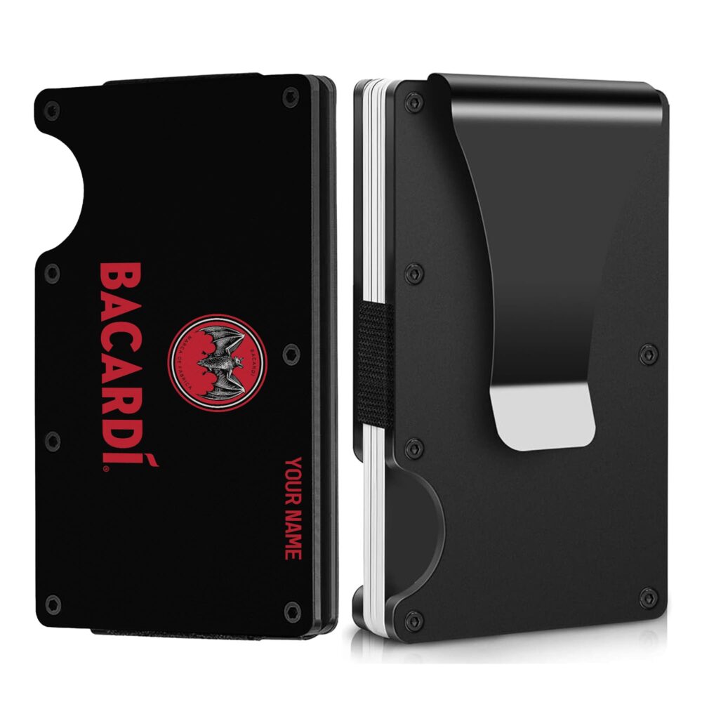 Personalized Bacardí Metal Card Holder Personalized Bacardí Metal Card Holder
