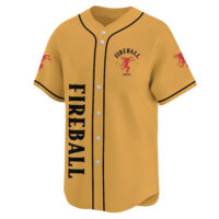 Personalized Basic Fireball Whiskey Baseball Jersey