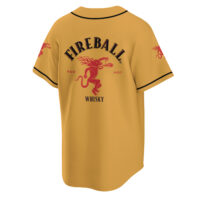 Personalized Basic Fireball Whiskey Baseball Jersey