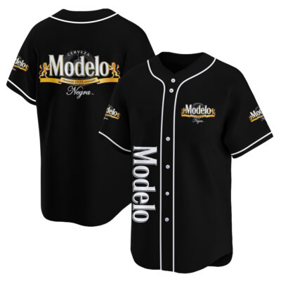 Personalized Black Modelo Negra Beer Baseball Jersey
