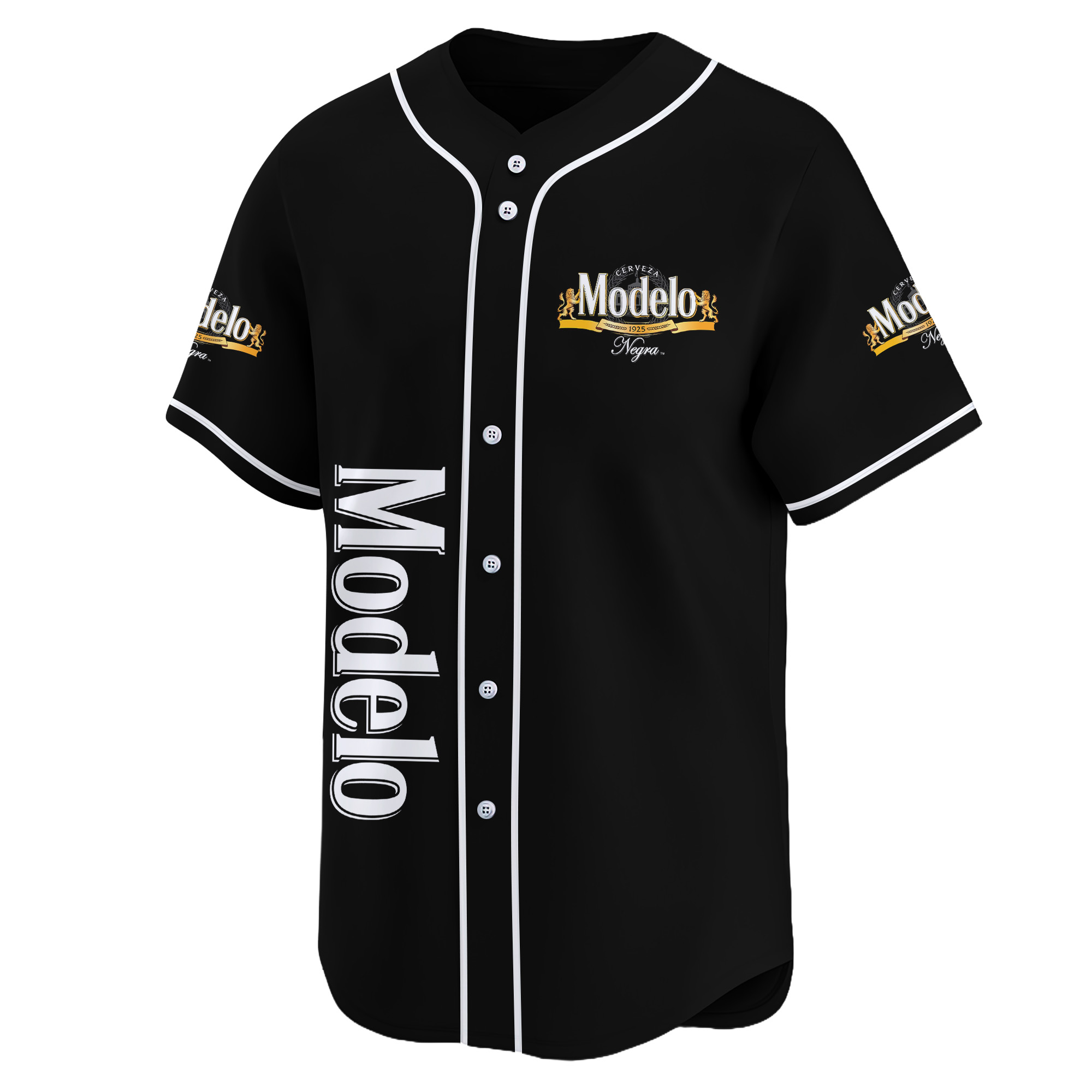 Personalized Black Modelo Negra Beer Baseball Jersey