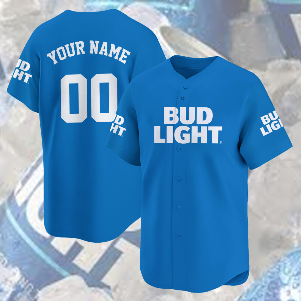 Personalized Bud Light Baseball Jersey Personalized Bud Light Baseball Jersey