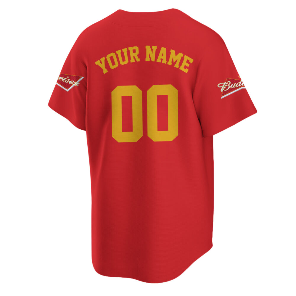 Personalized Budweiser Baseball Jersey Personalized Budweiser Baseball Jersey