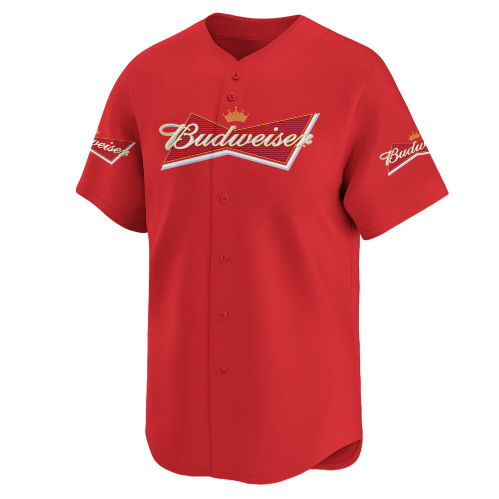 Personalized Budweiser Baseball Jersey Personalized Budweiser Baseball Jersey
