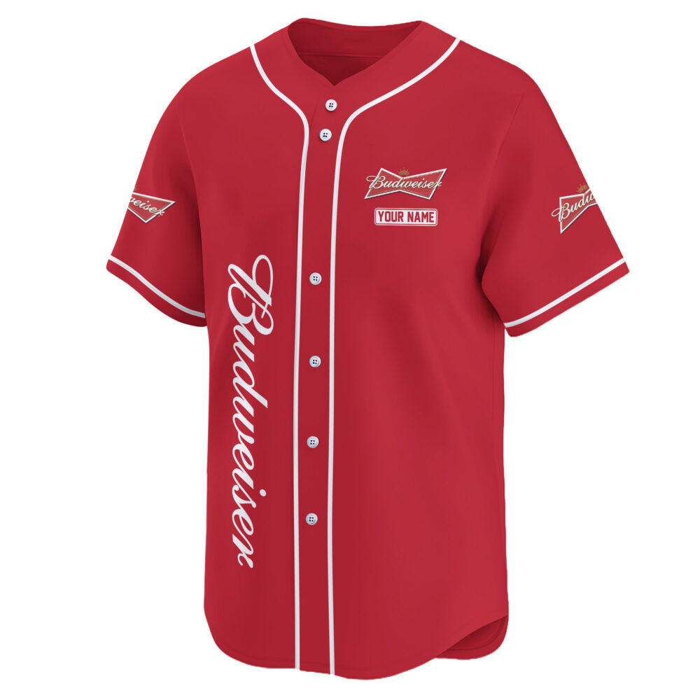 Personalized Budweiser Happy Father's Day Baseball Jersey Personalized Budweiser Happy Father's Day Baseball Jersey