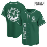 Personalized Buffalo Trace St Patrick's Day Baseball Jersey