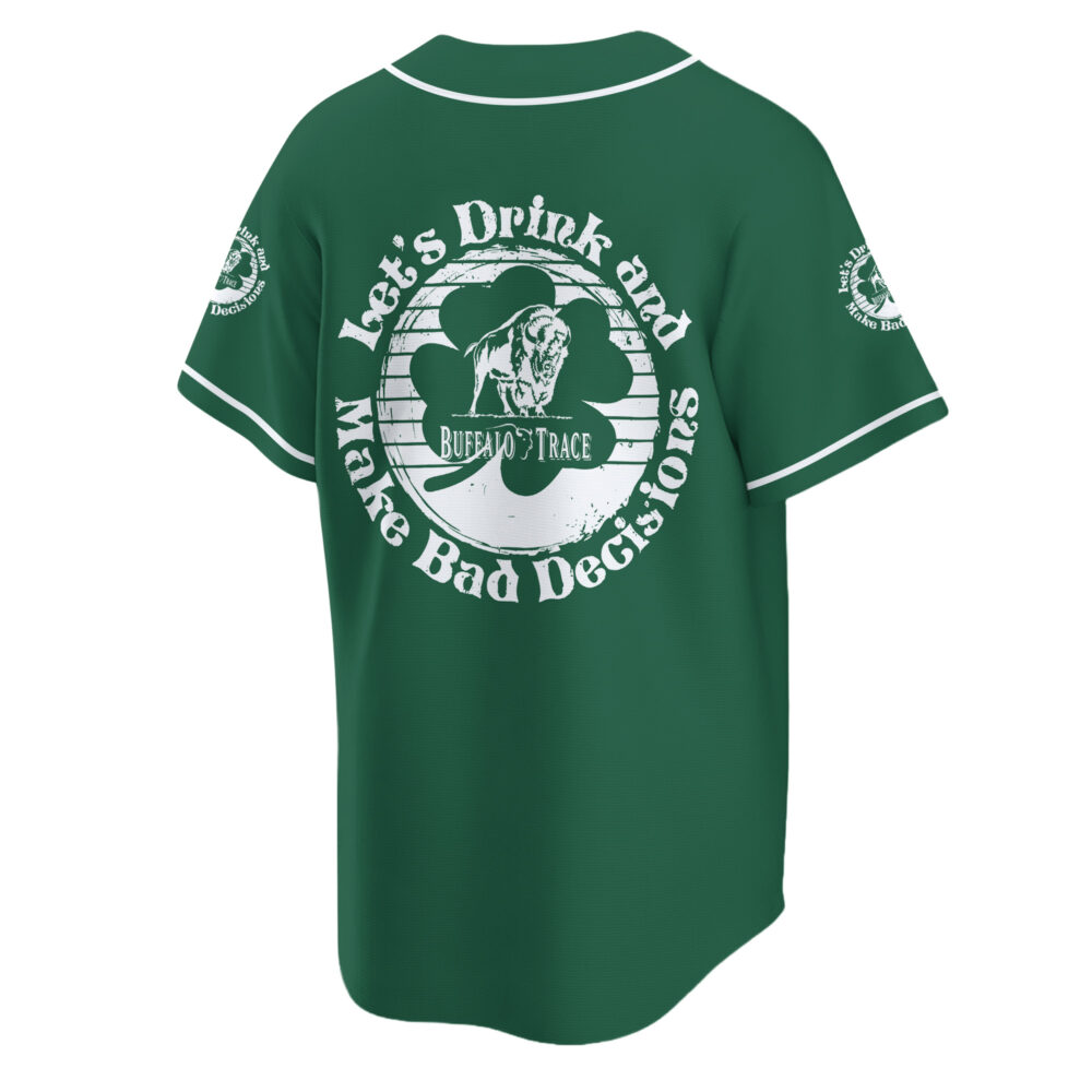 Personalized Buffalo Trace St Patrick's Day Baseball Jersey Personalized Buffalo Trace St Patrick's Day Baseball Jersey