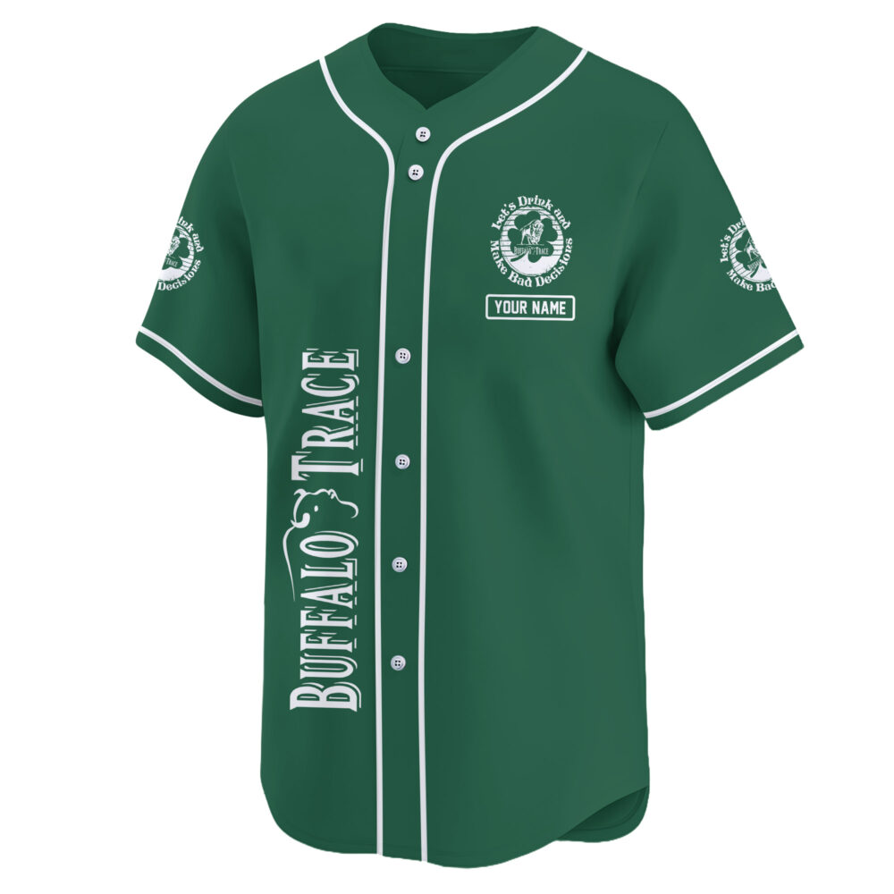 Personalized Buffalo Trace St Patrick's Day Baseball Jersey Personalized Buffalo Trace St Patrick's Day Baseball Jersey