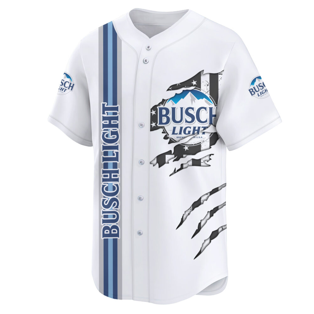 Personalized Busch Light Claw Scratches Baseball Jersey Personalized Busch Light Claw Scratches Baseball Jersey