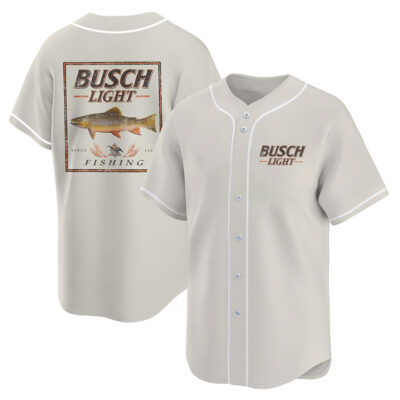 Personalized Busch Light Fishing Baseball Jersey