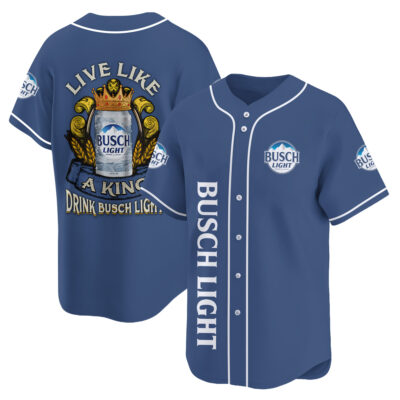 Personalized Busch Light Live Like A King Baseball Jersey
