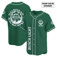 Personalized Busch Light St Patrick's Day Baseball Jersey