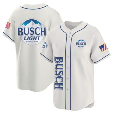 Personalized Busch Light USA Flag Baseball Jersey