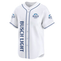 Personalized Busch Light White Baseball Jersey