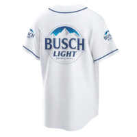 Personalized Busch Light White Baseball Jersey