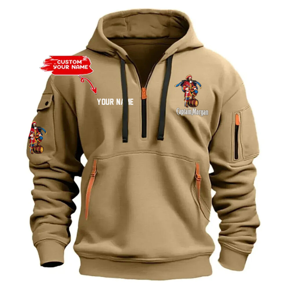 Personalized Captain Morgan Half Zipper Hoodie Personalized Captain Morgan Half Zipper Hoodie