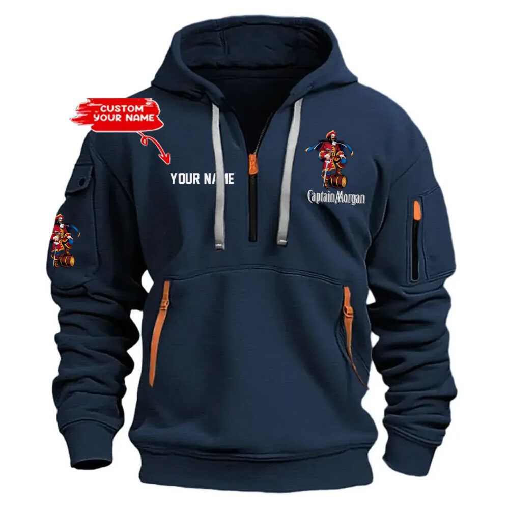 Personalized Captain Morgan Half Zipper Hoodie Personalized Captain Morgan Half Zipper Hoodie