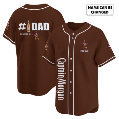 Personalized Captain Morgan Happy Father's Day Baseball Jersey