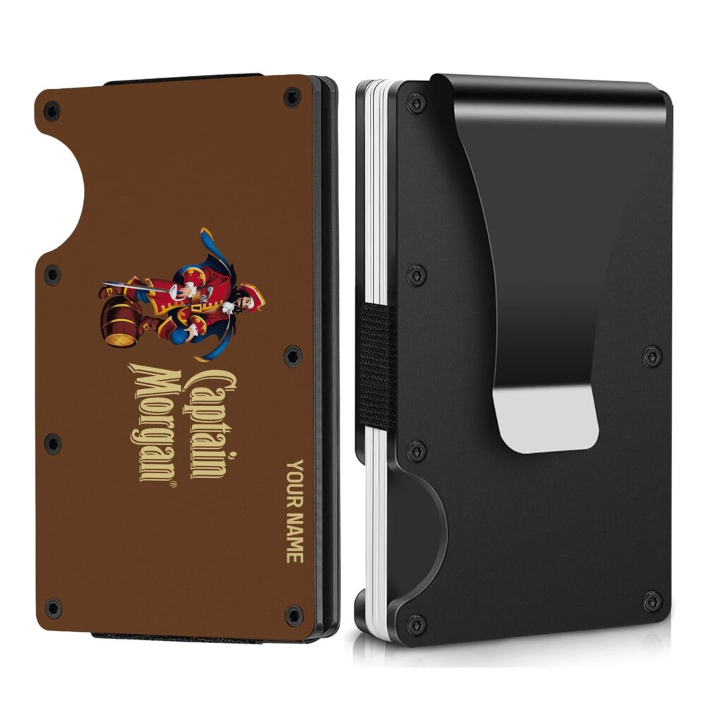 Personalized Captain Morgan Metal Card Holder Personalized Captain Morgan Metal Card Holder