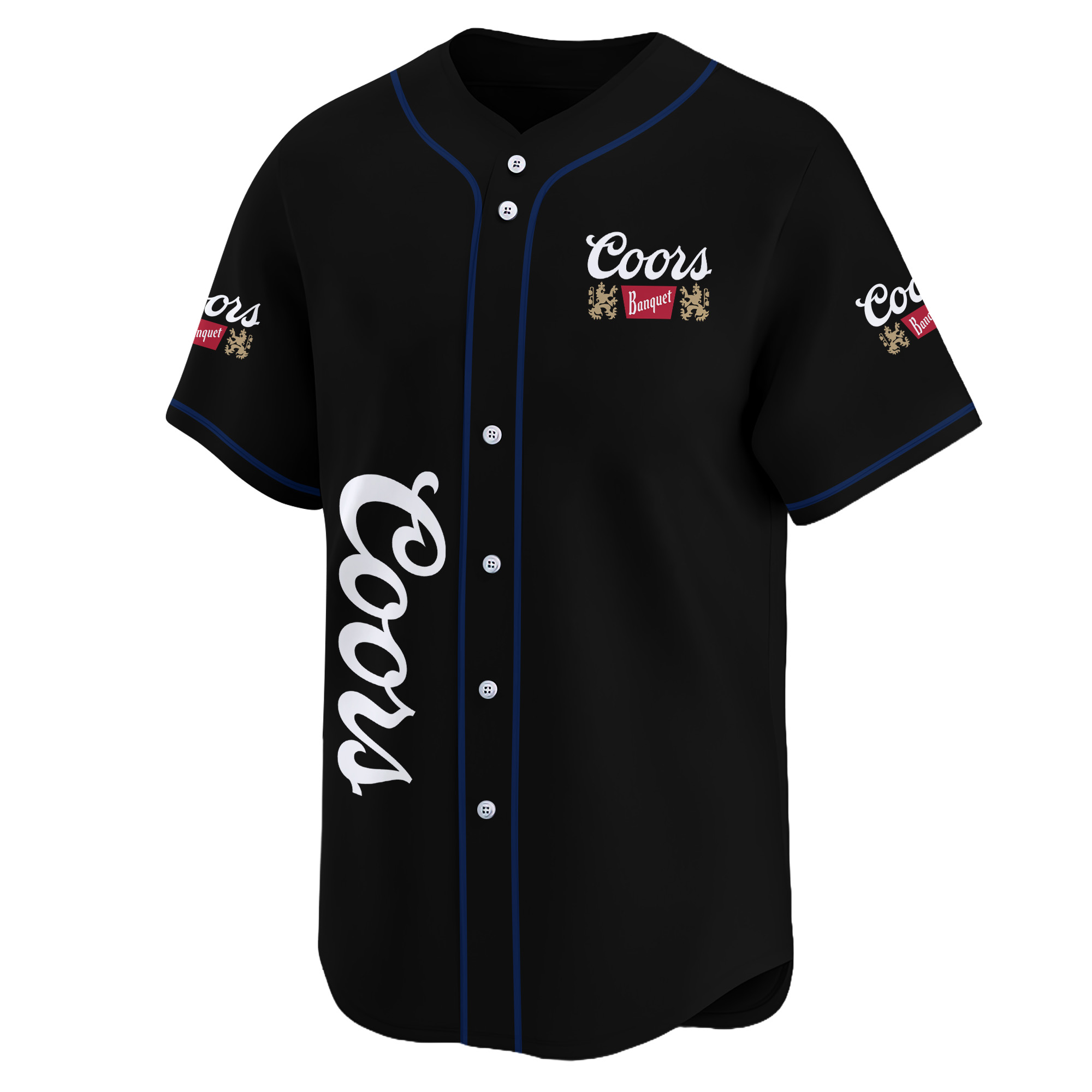 Personalized Coors Banquet American Flag Baseball Jersey