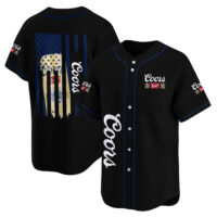 Personalized Coors Banquet American Flag Baseball Jersey