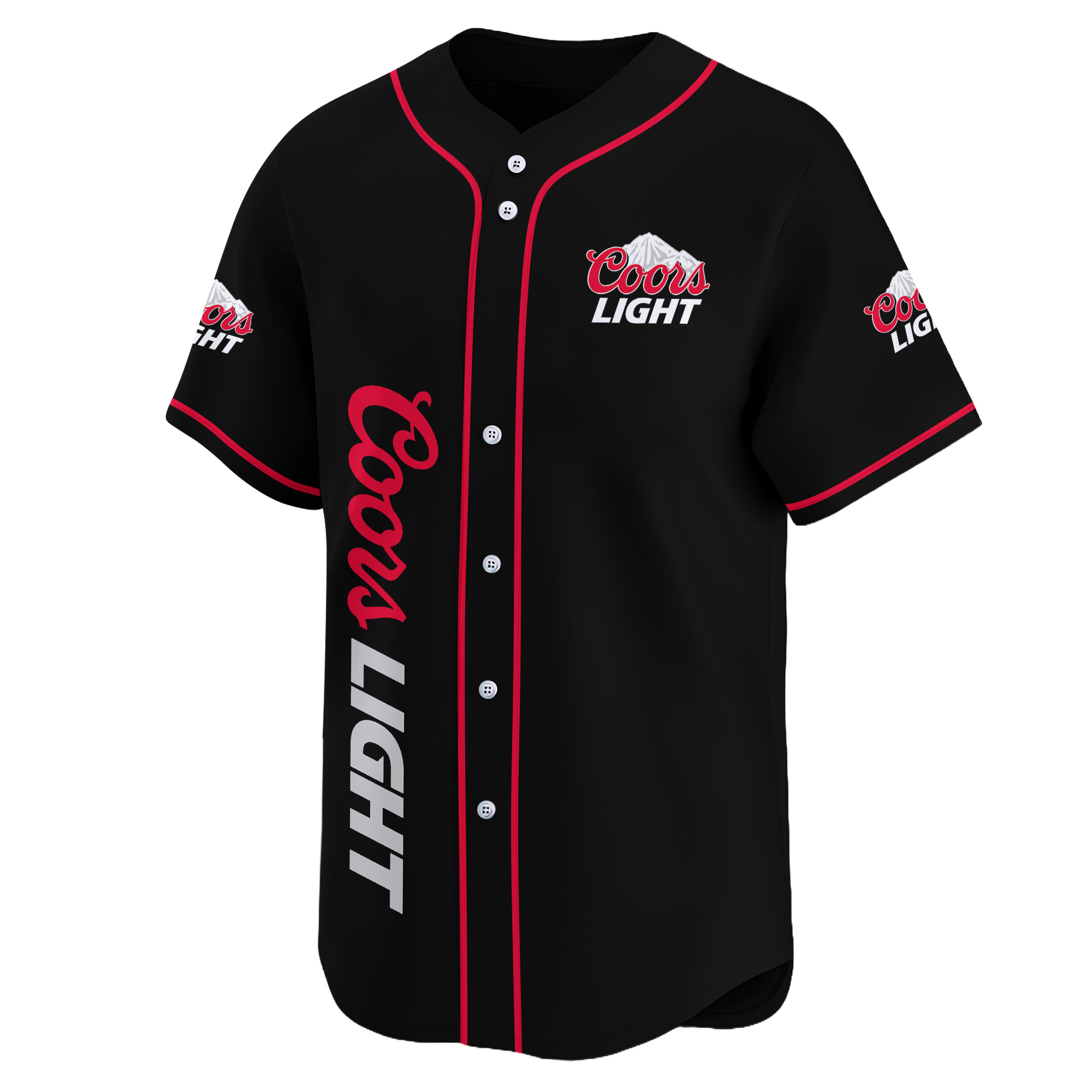 Personalized Coors Light American Flag Baseball Jersey
